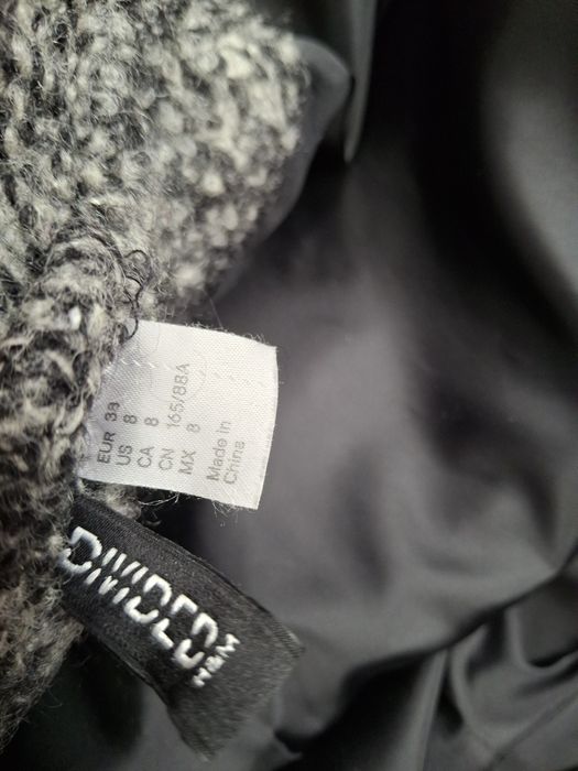 Krótki płaszcz damski H&M M wełniany