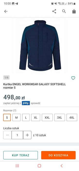 Kurtka softshell ENGEL GALAXY rozmiar 2xl