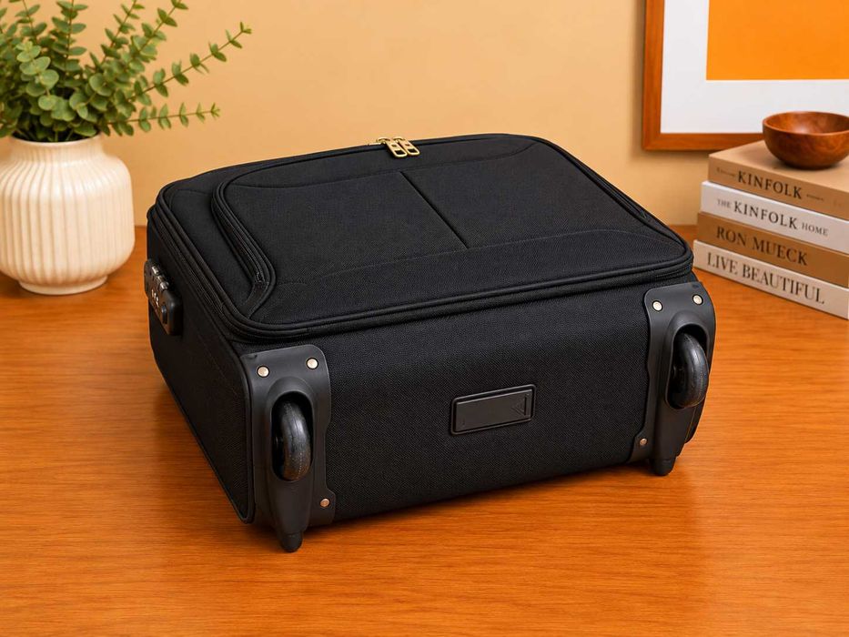 Mala Trolley de Cabine CCL Preta com 2 Rodas – Viagem Low Cost, Trabalho e Portátil