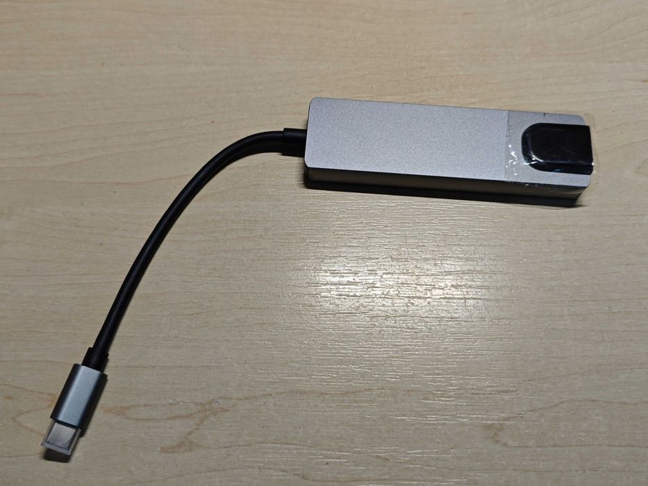 USB Type-C Hub Хаб 5 в 1 (USB x2, HDMI, LAN, Type-C)