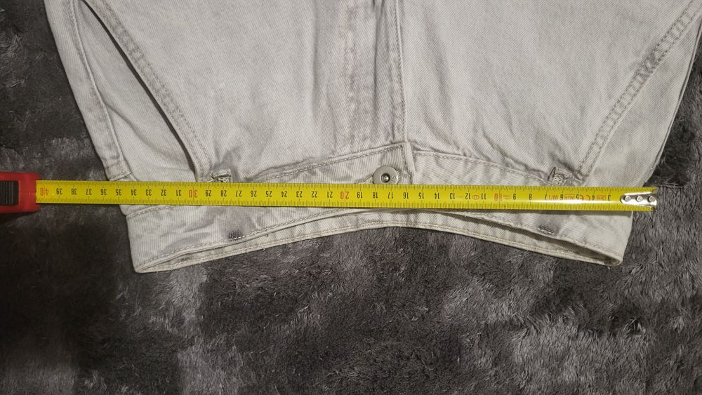Jeans szeroka nogawka szary jasny sinsay 34