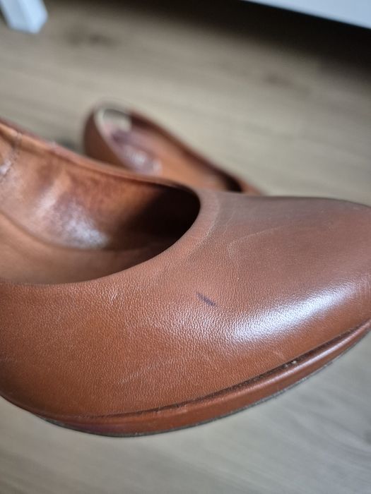 Buty czółenka damskie skóra naturalna 37 Venezia brązowe czekoladowe