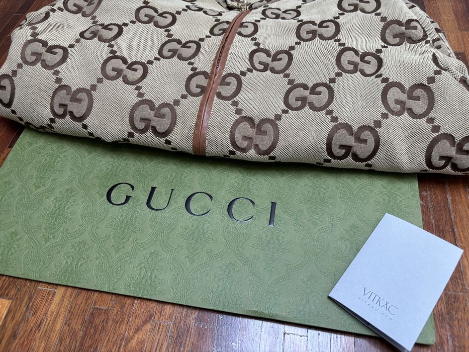 Kurtka bomberka - Vitkac- GUCCI Monigram Jumbo GG