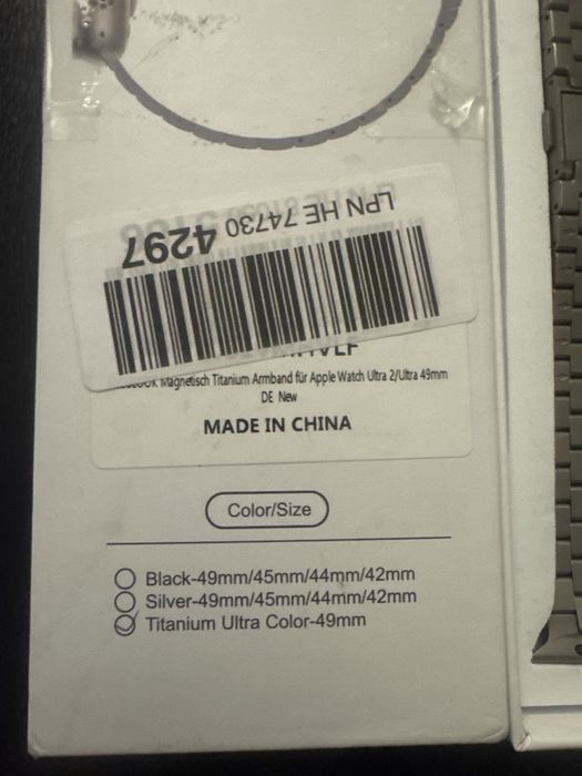 Apple watch Ultra 2 bracelete Titanium 49mm P/ Pecas