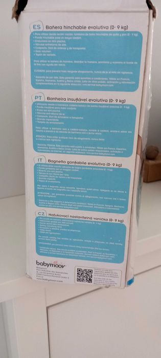 Banheira insuflável de viagem