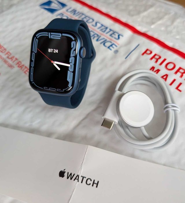 Гарний стан Apple Watch 7 45 Blue Гарантія Магазин