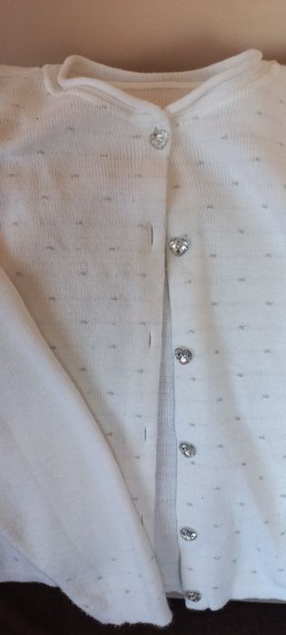Sweterek  biały  152-158