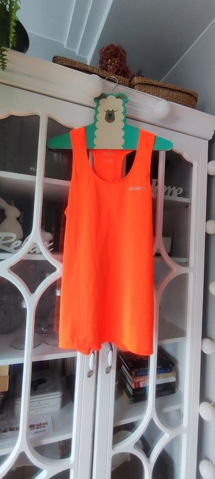 Koszulka top sportowy fitness Craft S neonowa  bokserka