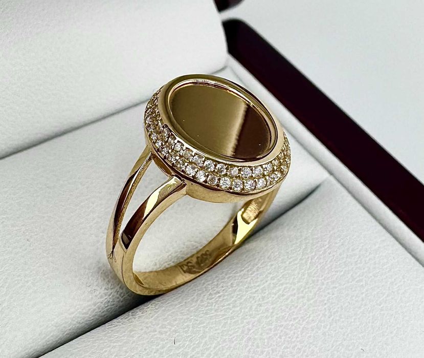 Zjawiskowy złoty pierścionek 2,59g PR.585 14K R.16