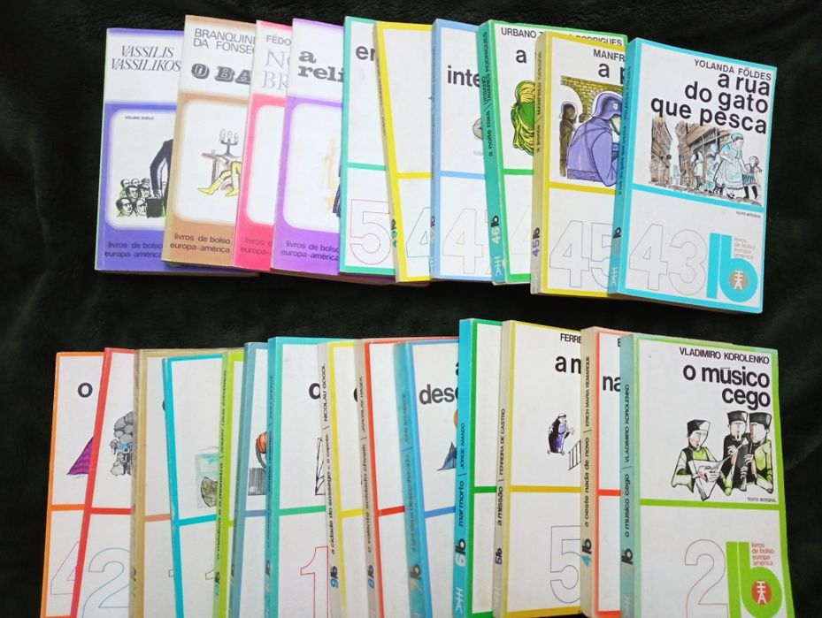 24 Livros de Bolso europa america lb- Como novos!