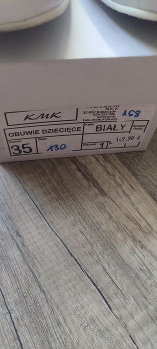 Buty komunijne białe