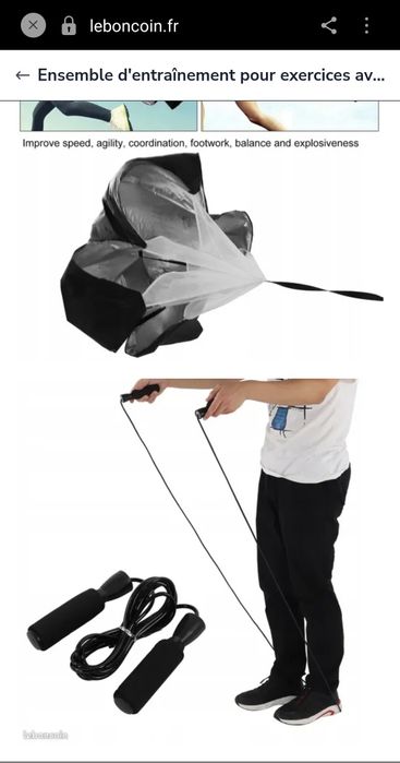 Conjunto equipamento treino