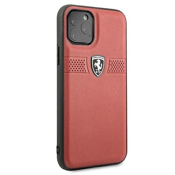 Etui Ferrari Off Track Leather na iPhone 11 Pro - czerwone