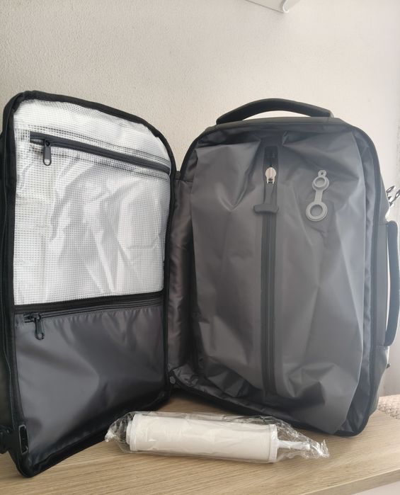 Mochila tech expansão com sistema vácuo