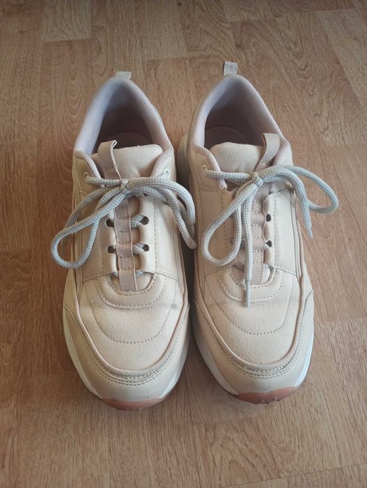 Beżowe buty sportowe, sneakersy, rozmiar 40, damskie