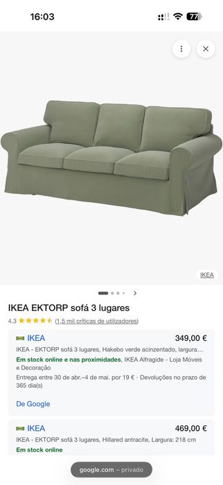 Sofá IKEA Erktop