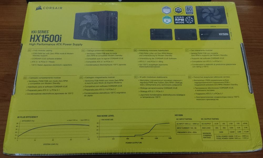 Corsair HX1500i SELADA