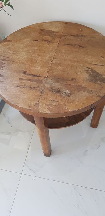 Stolik kawowy okrągły antyk