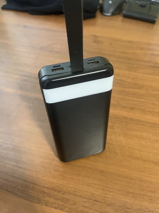 Повербанк 30000mAh 22.5W+PD20W Hoco J123B Element 111Wh 3xUSB/Type-C/MicroUSB/Lightning черный