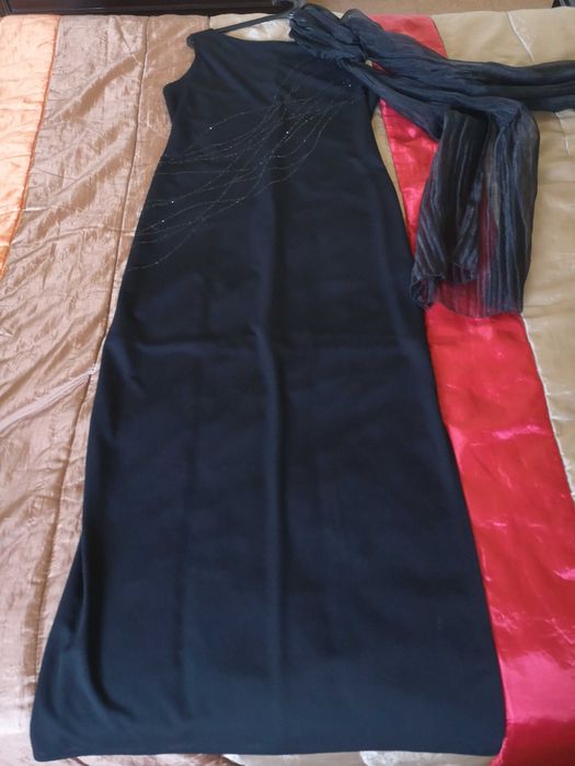 Vestido tubular preto ocasião cerimónia