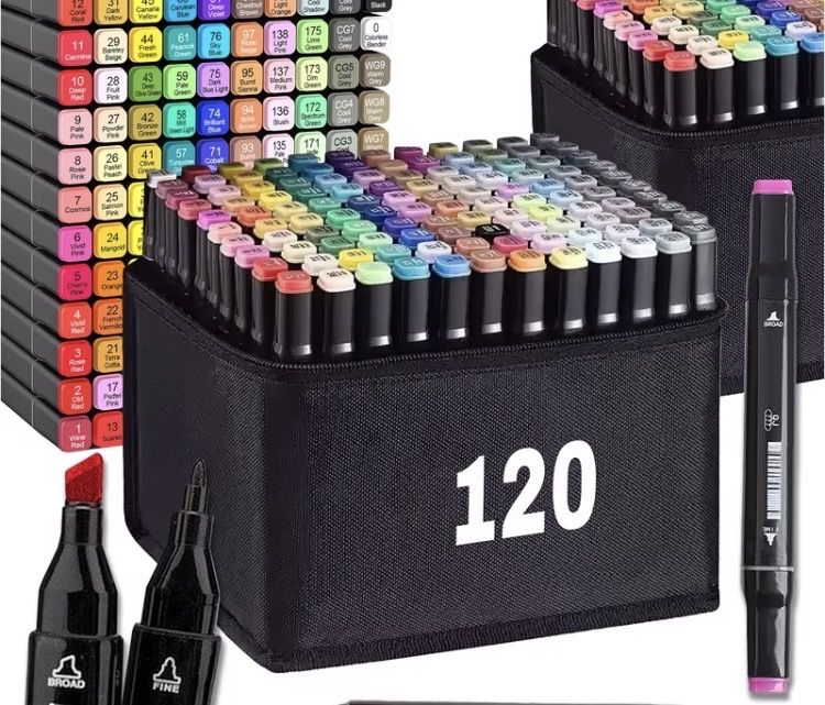 Conjunto 120 marcadores novo