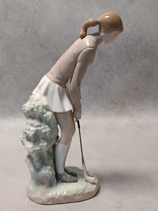LLADRO #4851 Lady Golfer Dziewczyna grająca w golf Hiszpania