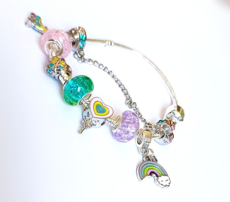 Bransoletka charms Rainbow high