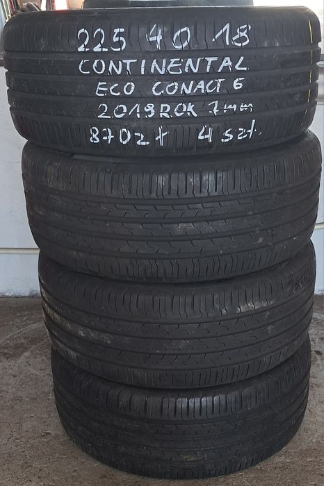 225/40/18 continental 7mm