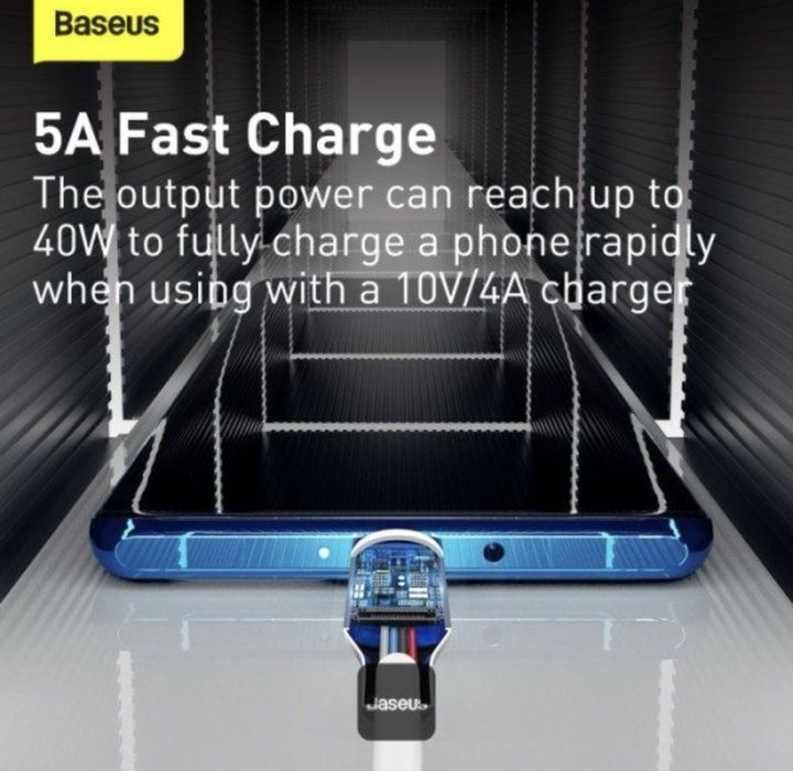 Сет 2 шт Кабель з чіпом Baseus USB to Туре-С 1.5М Быстрая Зарядка