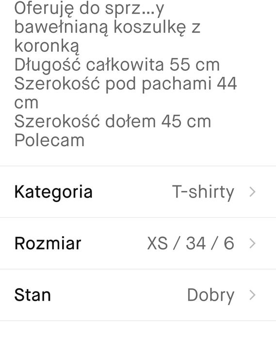 Koszulka bawełniana z koronką SINSAY