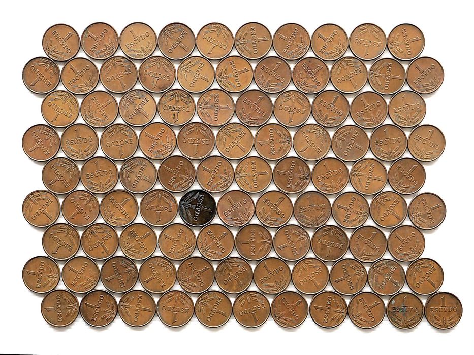 Lote de 95 Moedas 1 Escudo 1974