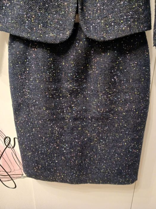 Komplet żakiet i spódnica Tatuum roz.38  granatowy  bardzo ciepły!