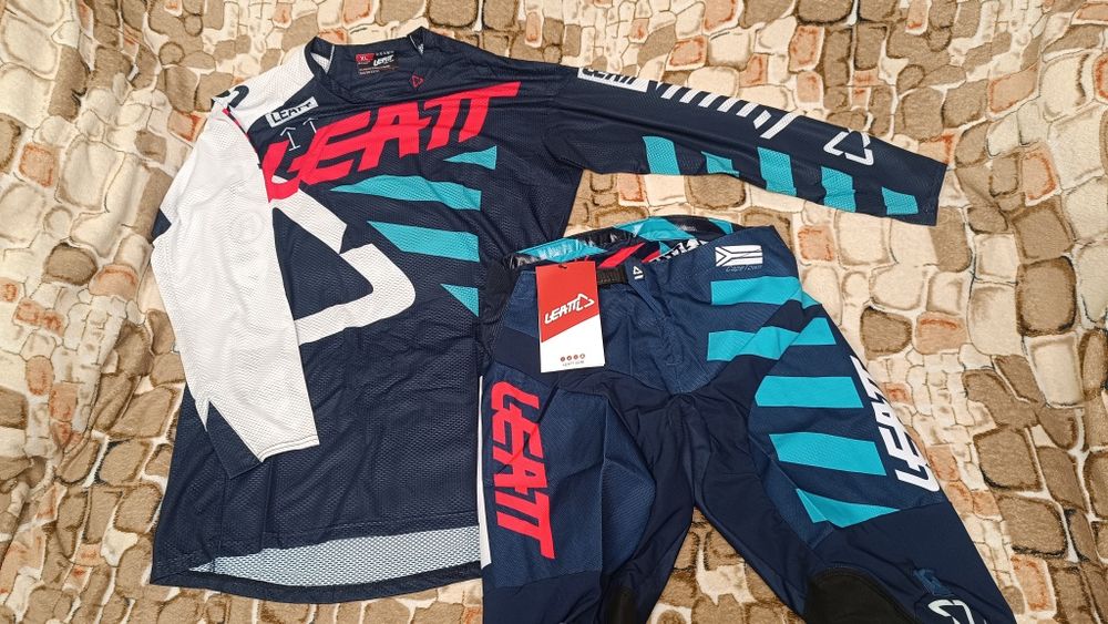 Мото костюм Leatt джерсі штани ендуро крос fox леат форма