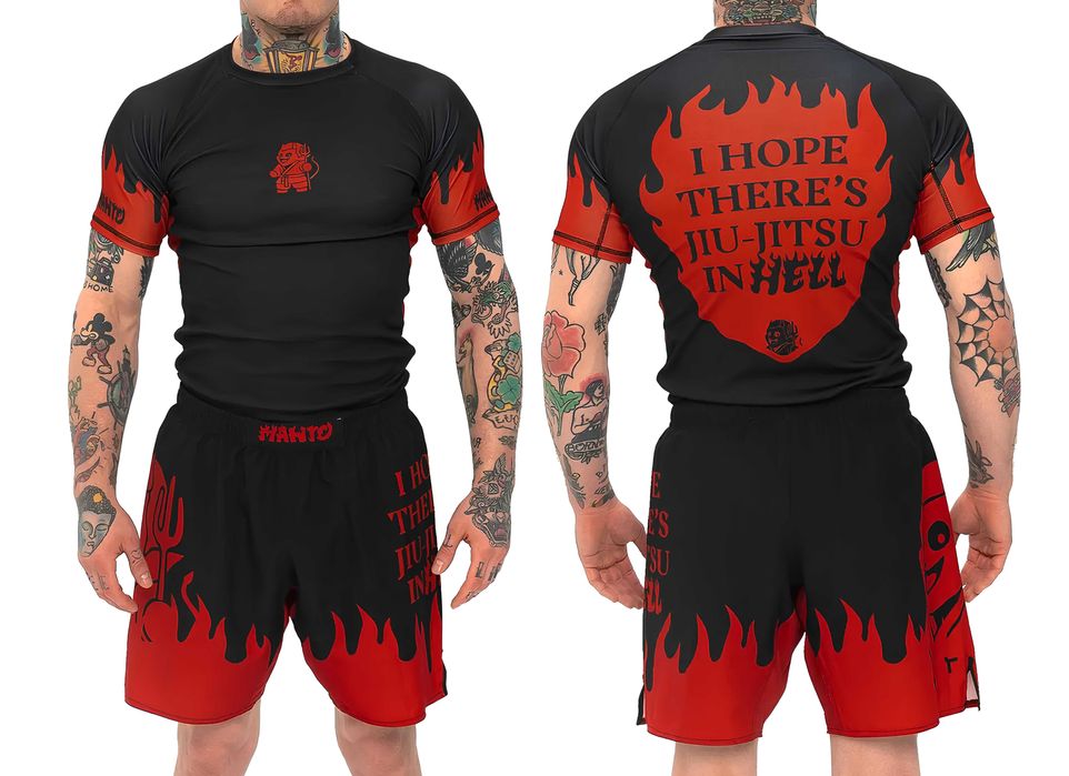 Комплект Рашгард + Шорты Manto Coral/Dogs/Gradient