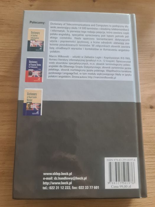 Dictionary of Telecommunications and Computers słownik informatyczny