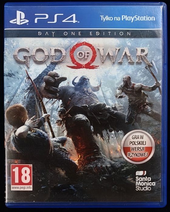 God of War 2018 PL na PS4 i PS5 Dubbing Komplet Premierowy po polsku w BDB stanie Day One Edition