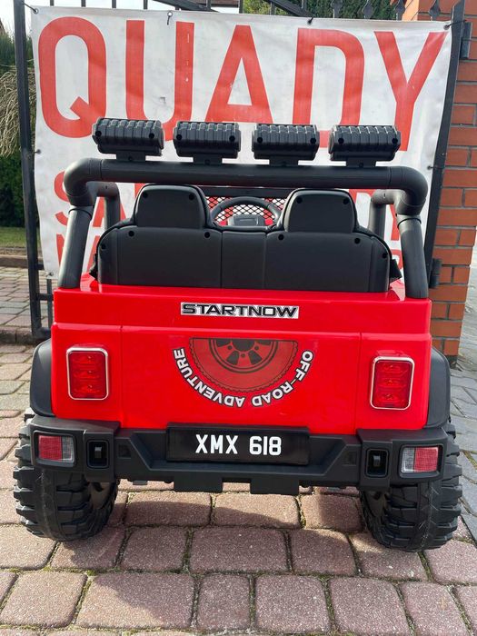 NOWY Dwuosobowy samochód na akumulator DUŻY JEEP dla dzieci 4x4 PILOT