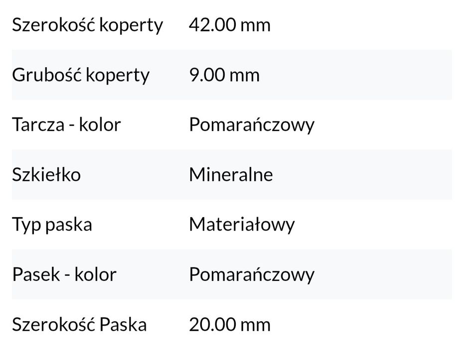 Zegarek drewniany Plantwear Heritage Orange Edition