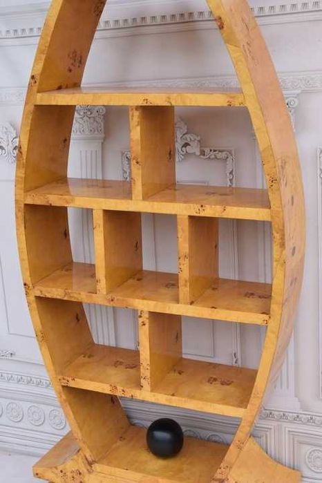 Duża Komoda Regał Art Deco - Szafka - Pomocnik - Biblioteka Francja