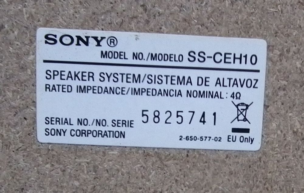 Kolumny Sony do małej wieży