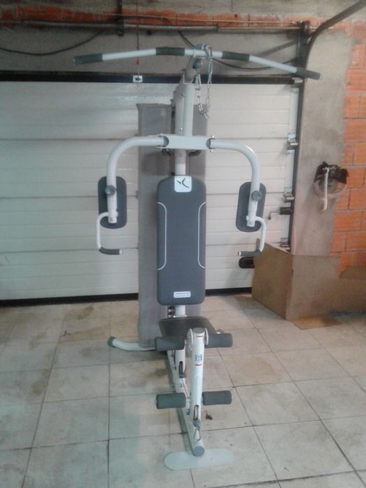 Máquina de musculação multifunções DOMYOS HG60-4, com muitos acessório