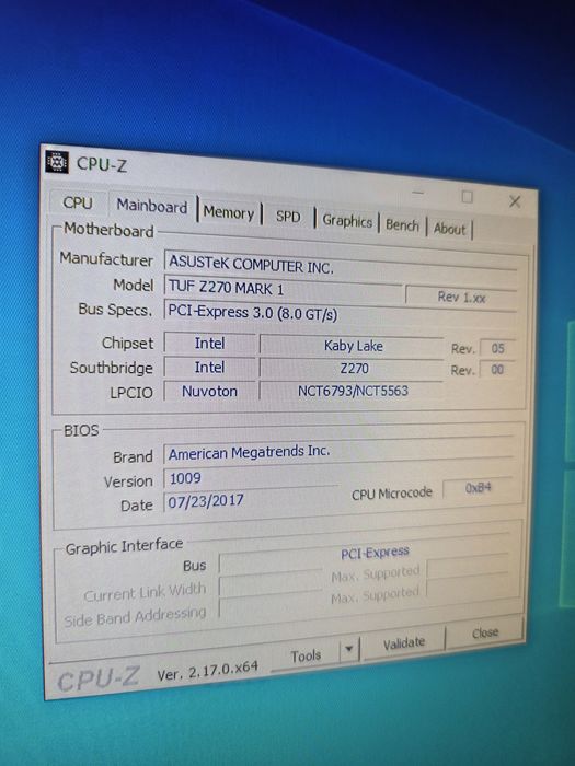 ASUS TUF Z270 Mark1 + Core i7 7700 1151 предтопчик из 2k17