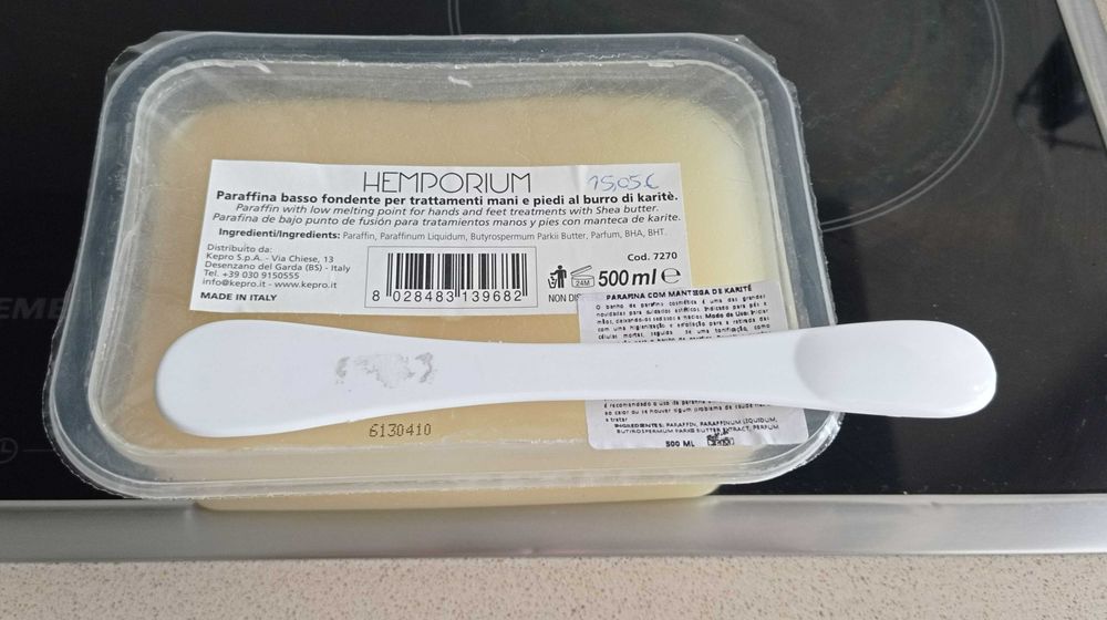 Parafina embalagem nova