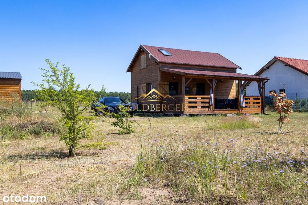 Drewniany dom całoroczny | 74 m² | Działka 1 199 m