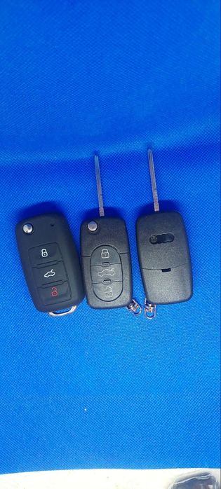 Chave Completa para Audi Chave Com Chip Placa Electrónica Lâmina Pilha