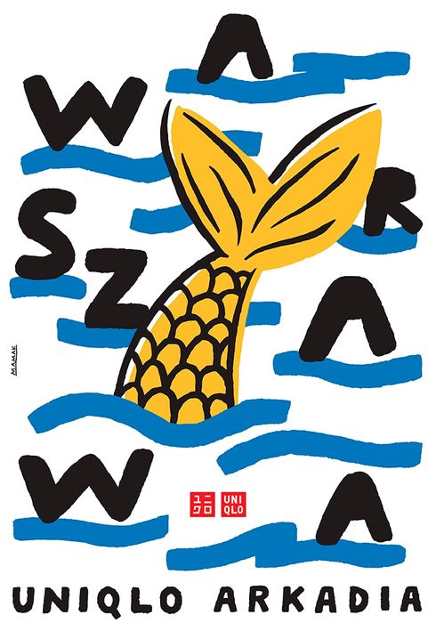 Plakat Uniqlo 
Wymiary 42x60 cm
