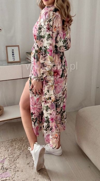 Sukienka Midi rozcięcie