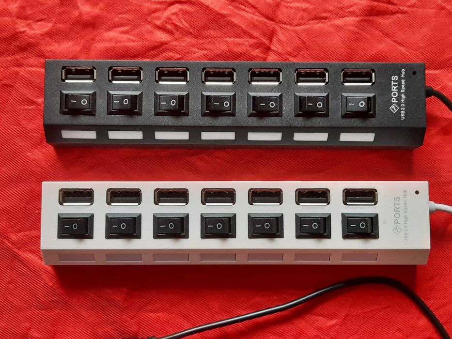 USB-разветвитель на 7 портов, 2 шт.