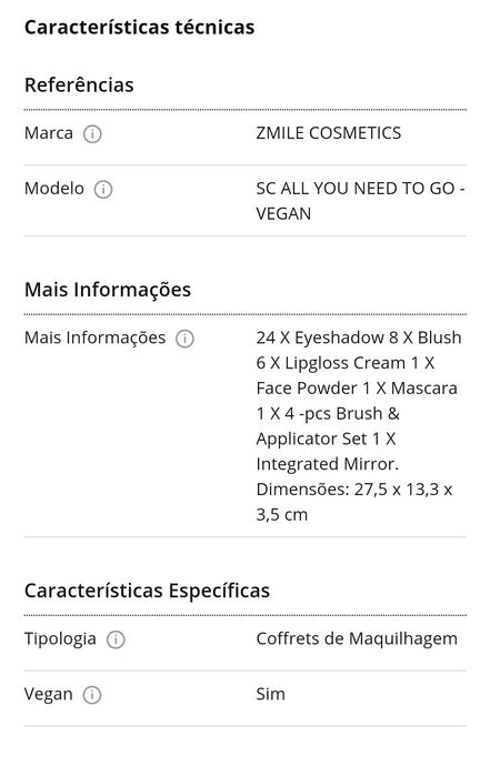 Kit maquiagem 42 peças novo