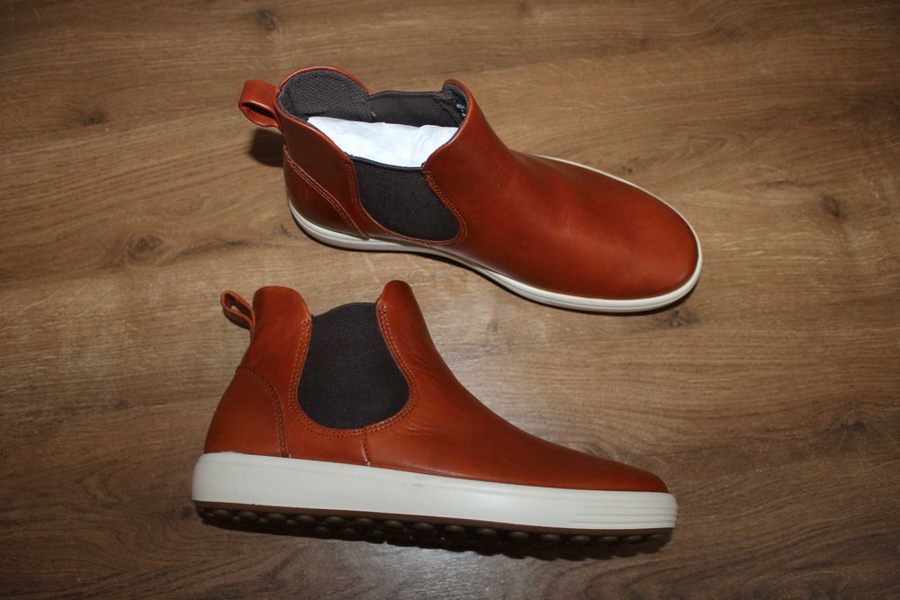 Жіночі шкіряні челсі, черевики ecco soft 7, 38 розмір